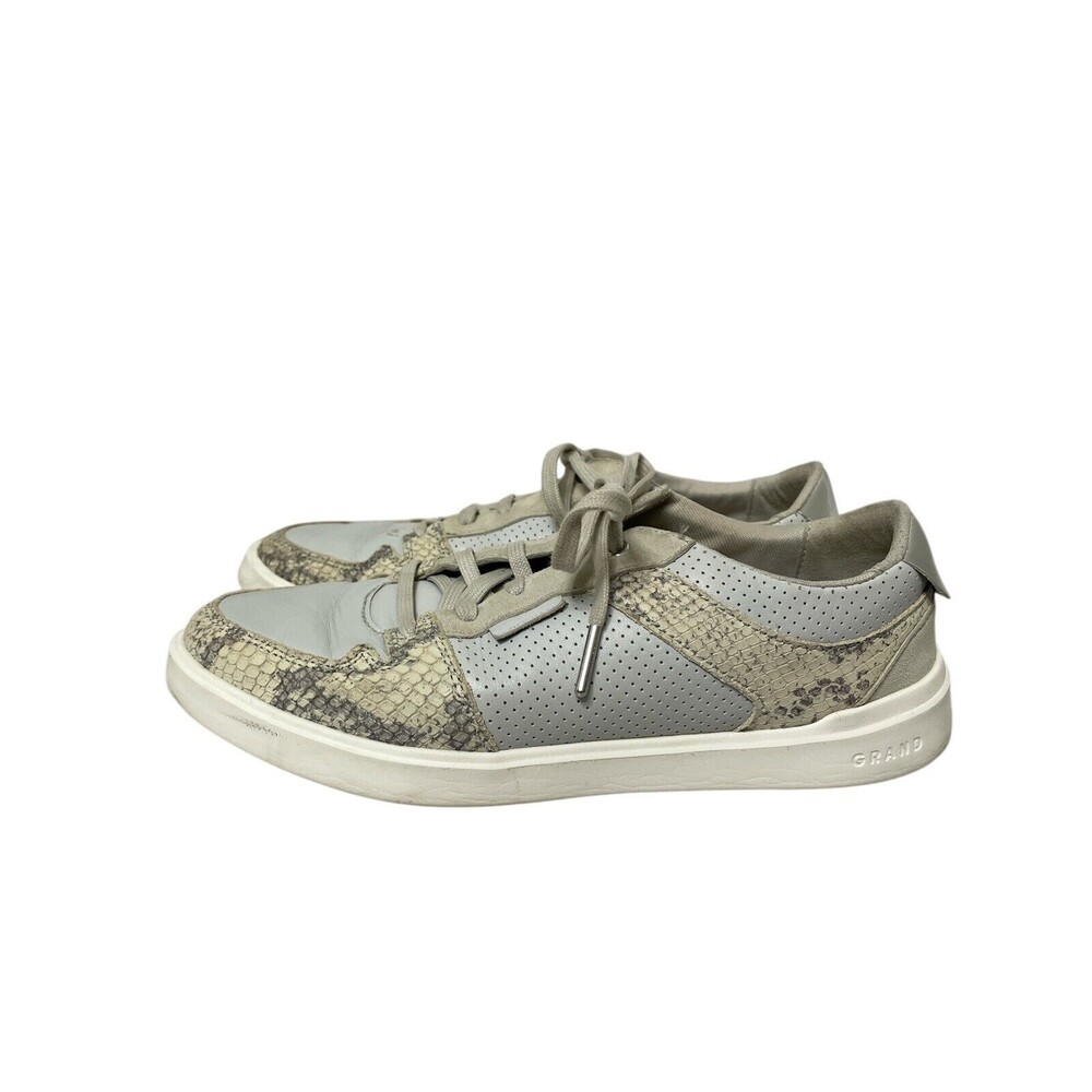 Cole Haan Grand Leather Python Print Crosscourt Sneaker modern Size 8b